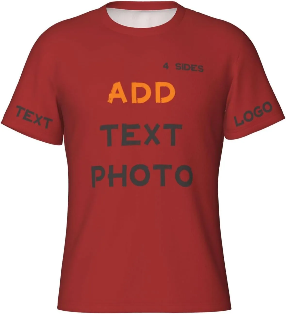 

Футболка Custom с принтом на 4 сторонах