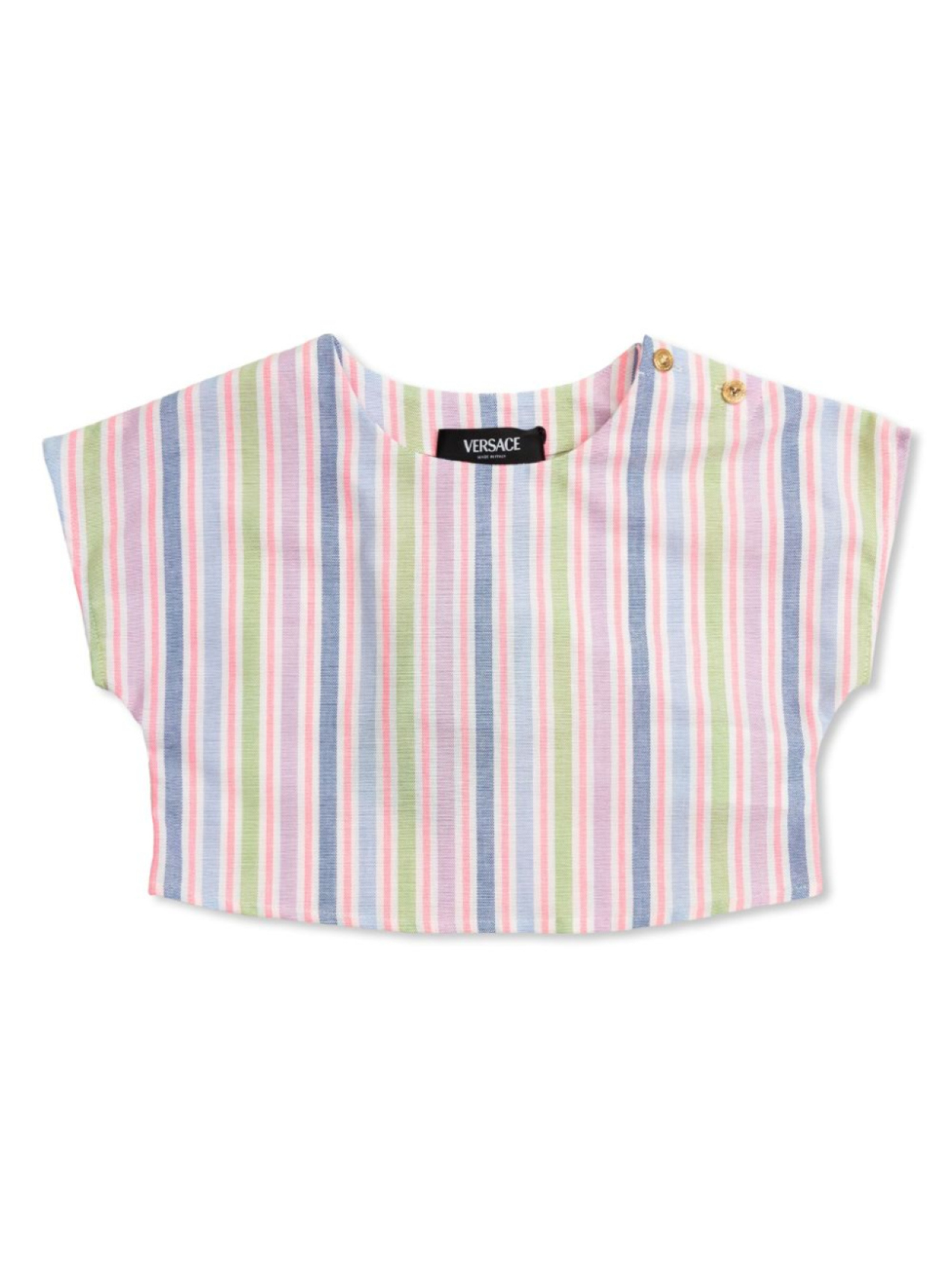 

Блузка в полоску Versace Kids, розовый
