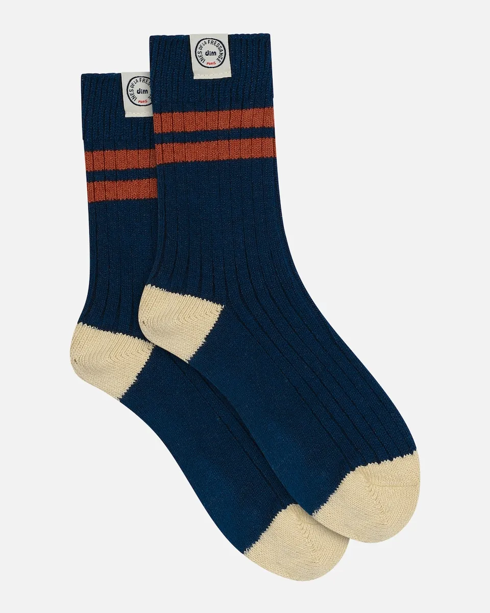 

Короткие ребристые носки Dim, синий