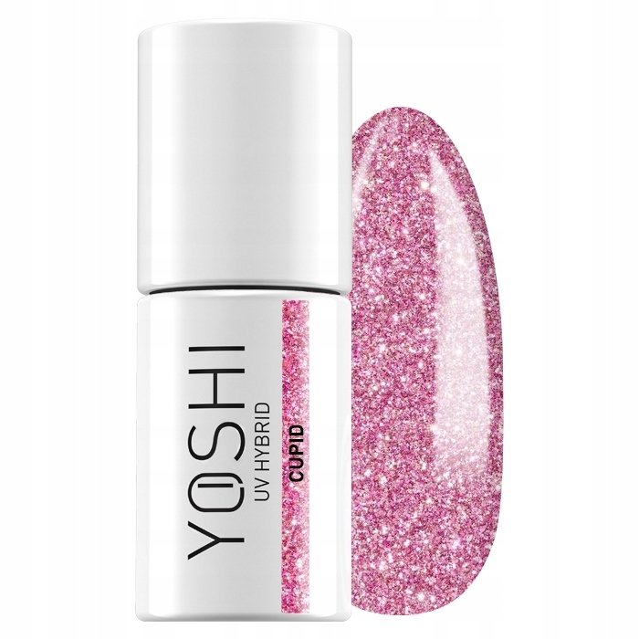 

Гибридный лак для ногтей YOSHI Cupid розовый с блестками 6 мл - 412 SEOL Cosmetics
