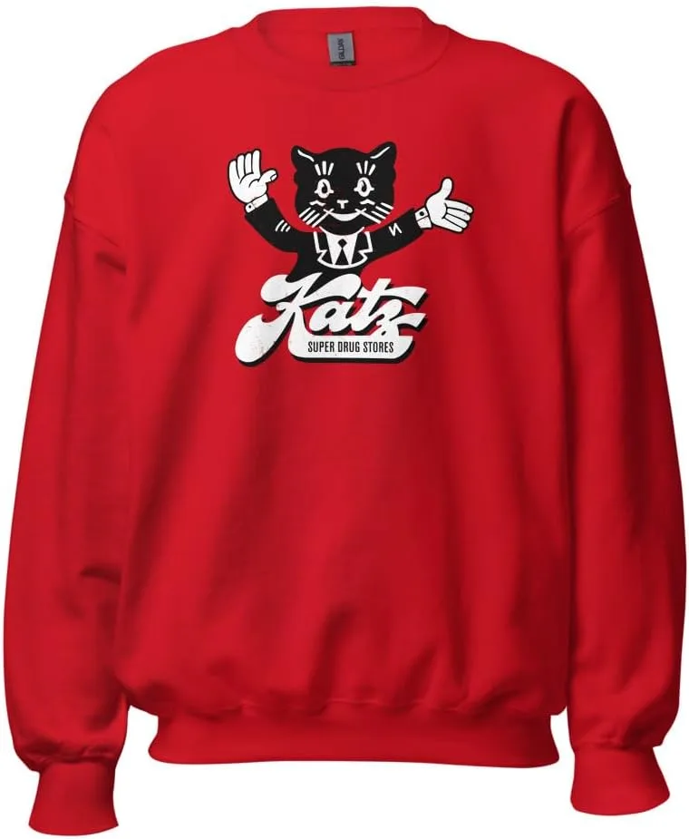 

Bygone Brand Katz Drug Store Unisex Retro Crewneck Sweatshirt Red