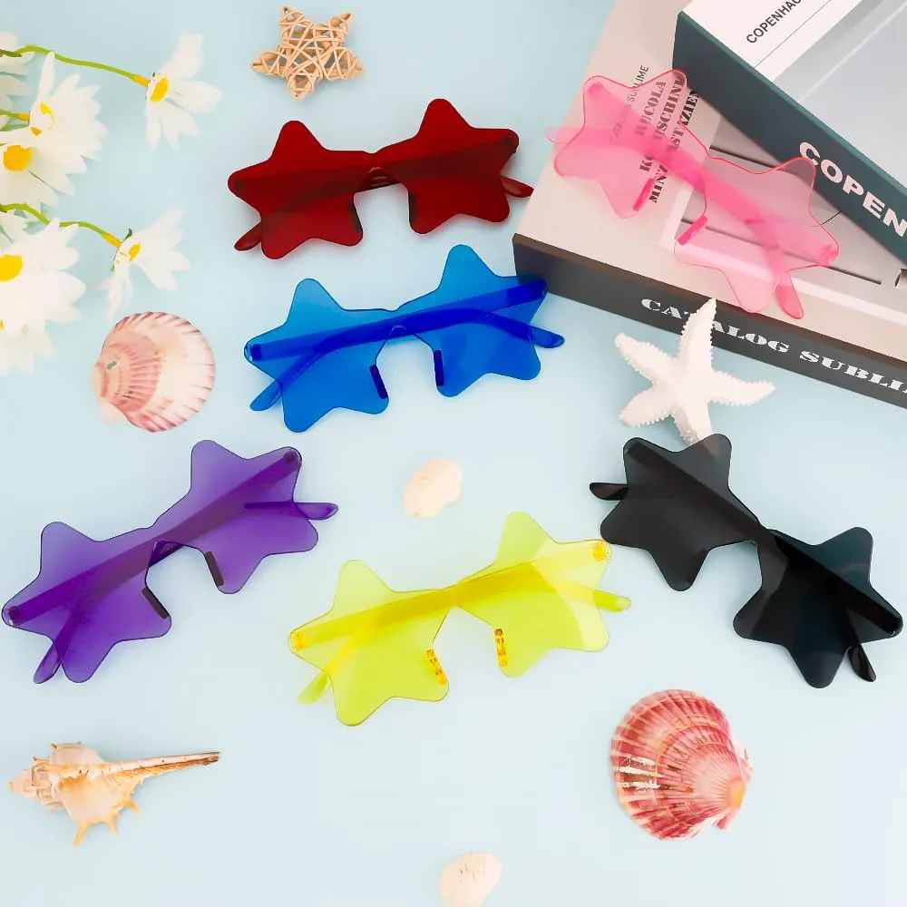 

Солнцезащитные очки в форме звезды для женщин, забавные очки для дня рождения в форме звезды, солнцезащитные очки для вечеринки для взрослых Yicadorn, Yellow