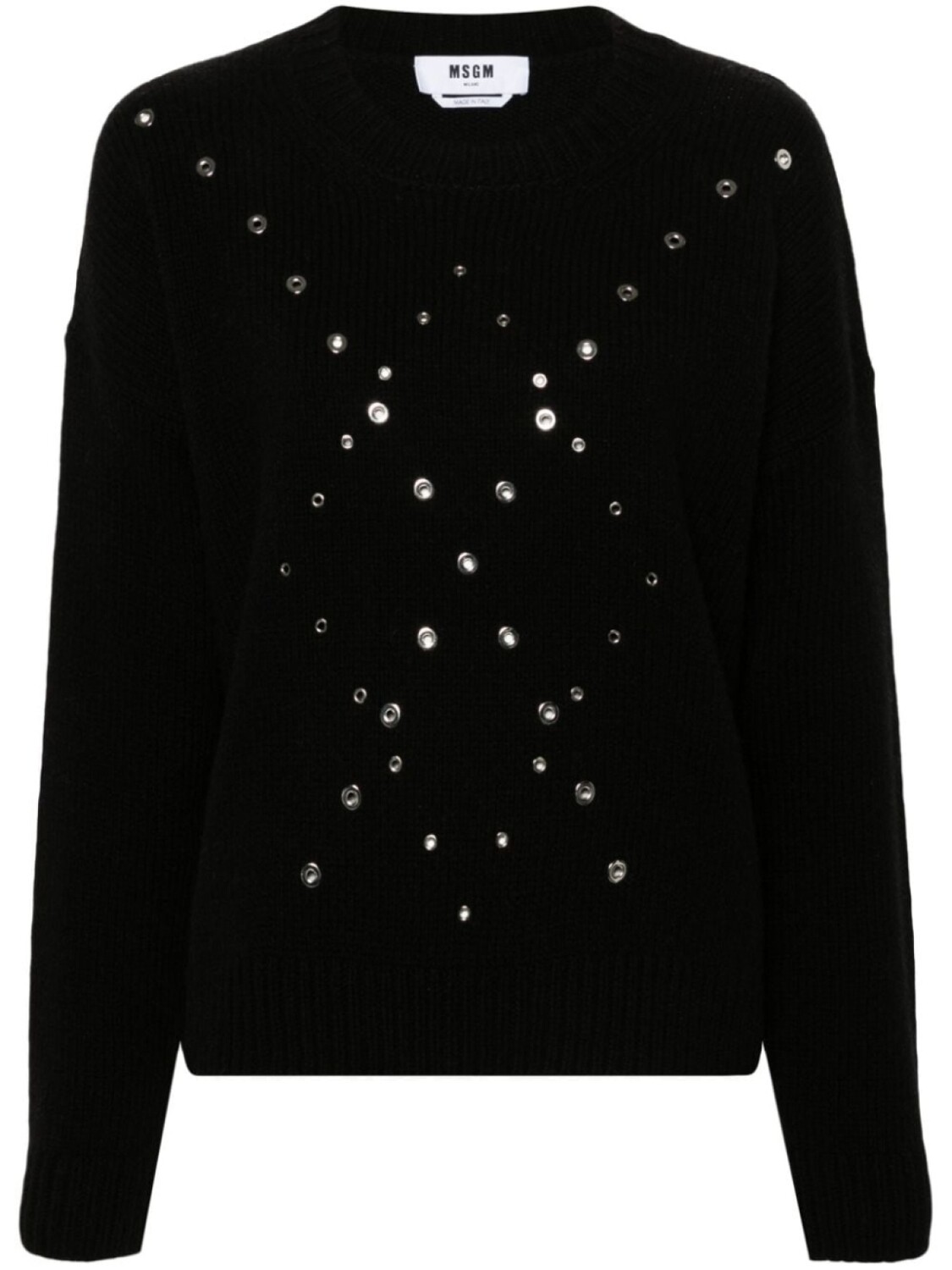 

MSGM свитер с заклепками, черный