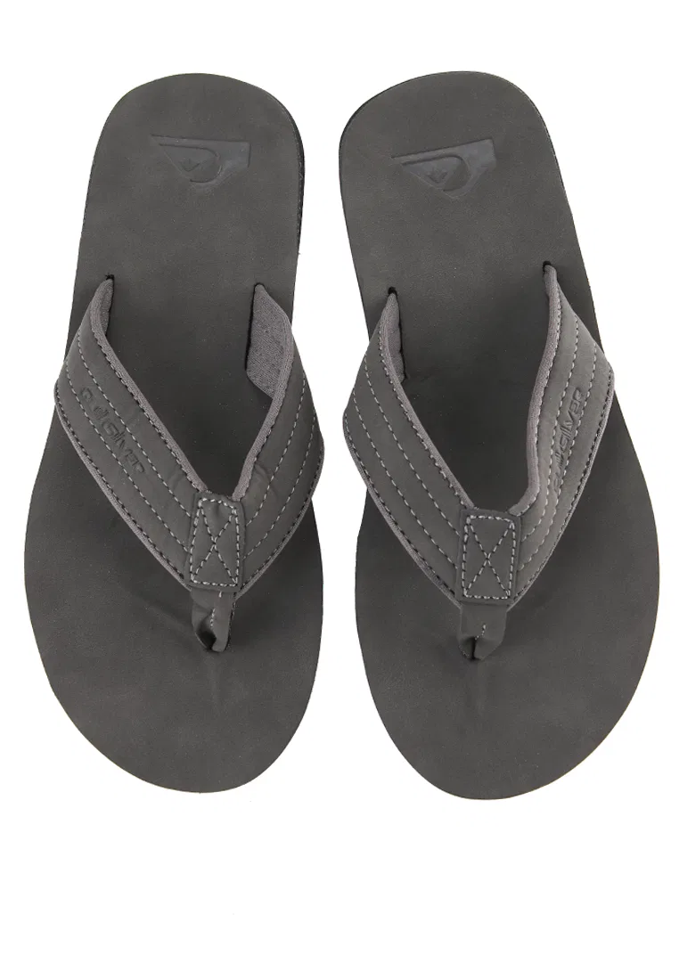 Вьетнамки Carver Nubuck Quiksilver, черный — фото 4