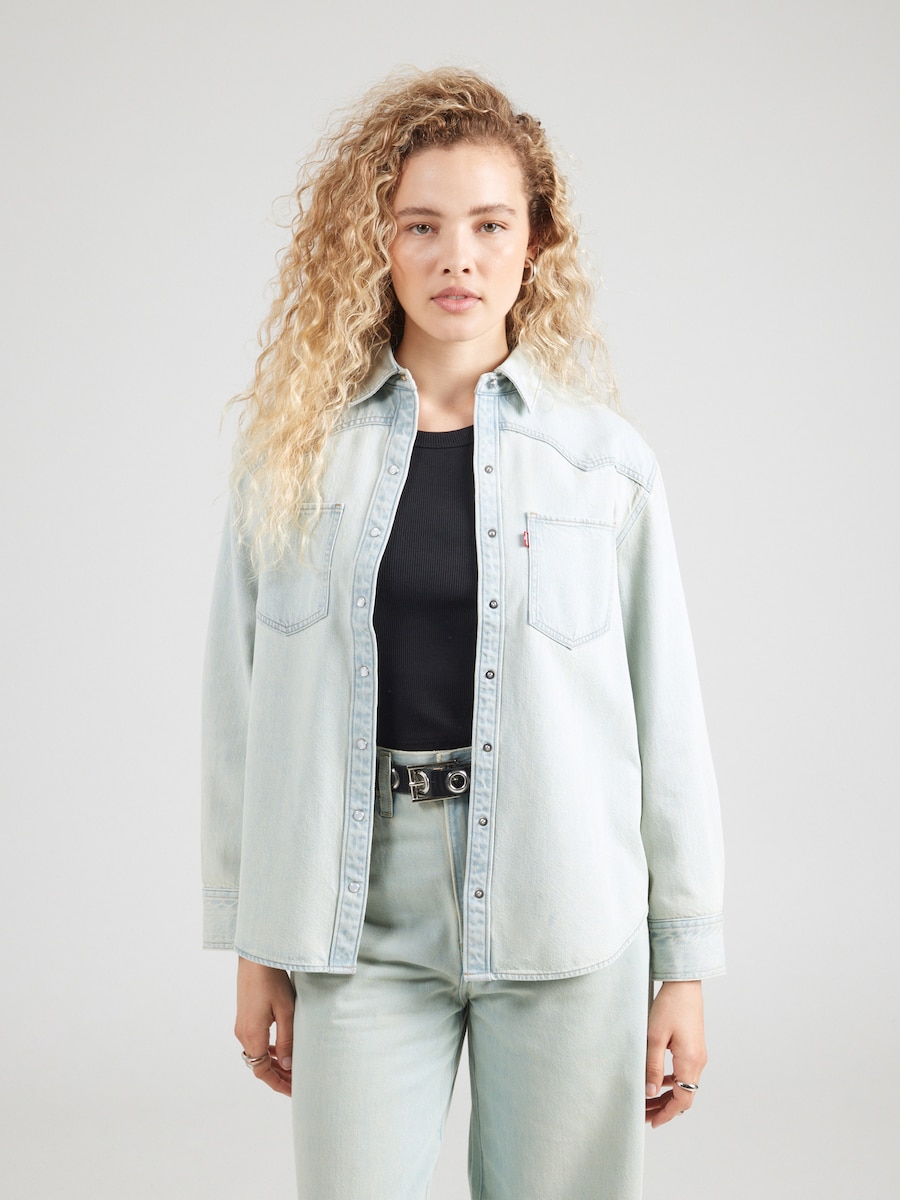 Блуза LEVI'S  Teodora Western Shirt, светло-голубой — фото 3
