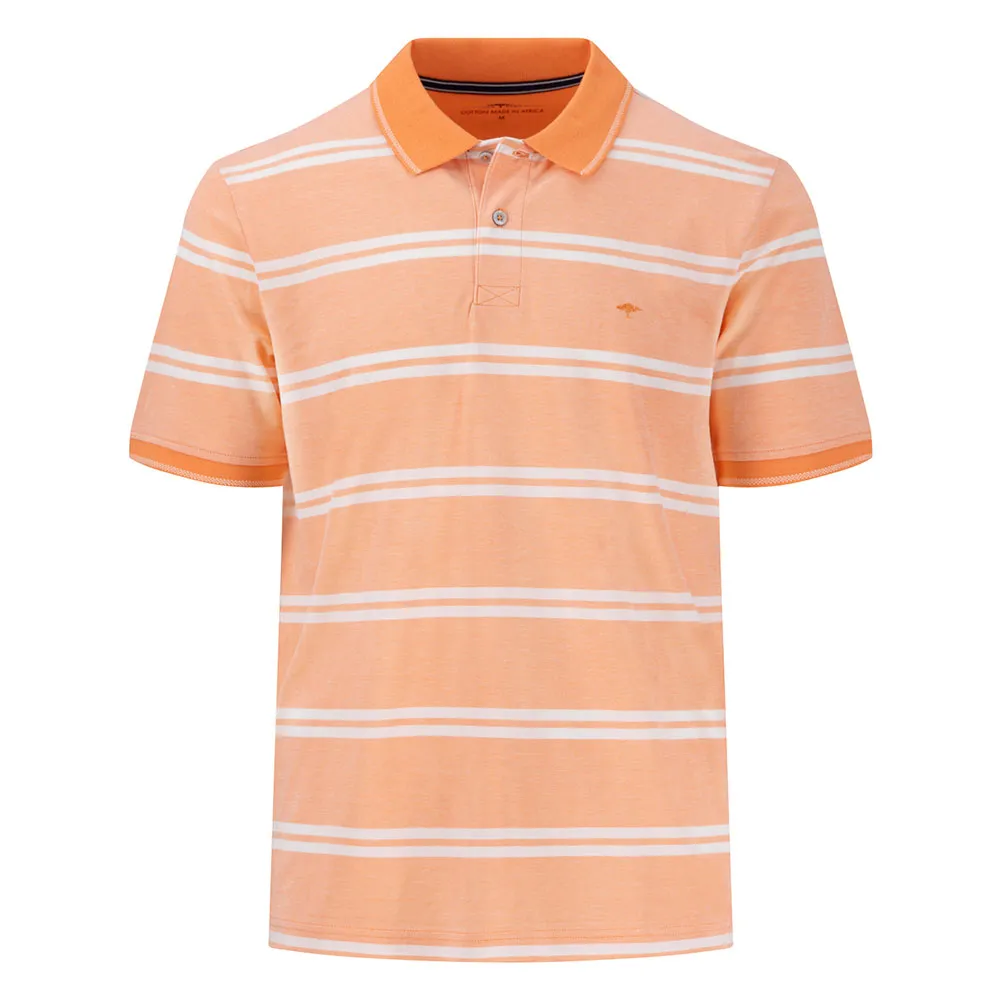 

Поло с коротким рукавом Fynch Hatton 2-Tone Stripe, оранжевый