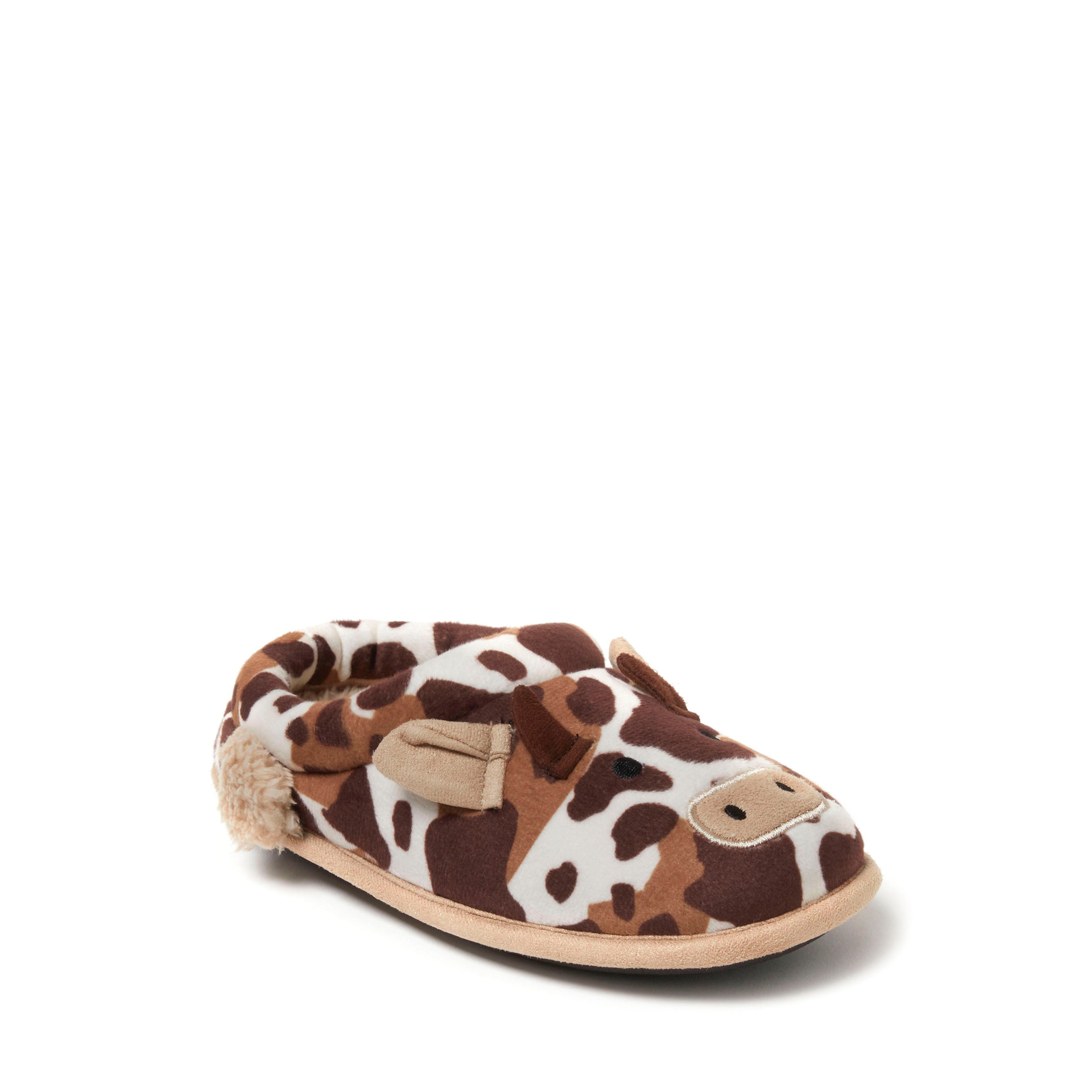 

Детские домашние тапочки-слипоны Peyton Animal Slip-On Clog House Slipper от Dearfoams, цвет potting soil