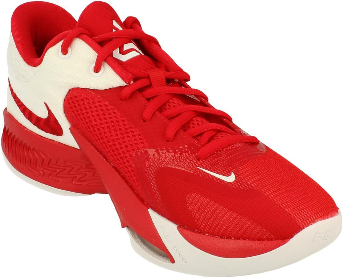 Баскетбольные кроссовки Nike Zoom Freak 4 Tb Promo мужские DX6652, University Red White 602 — фото 4