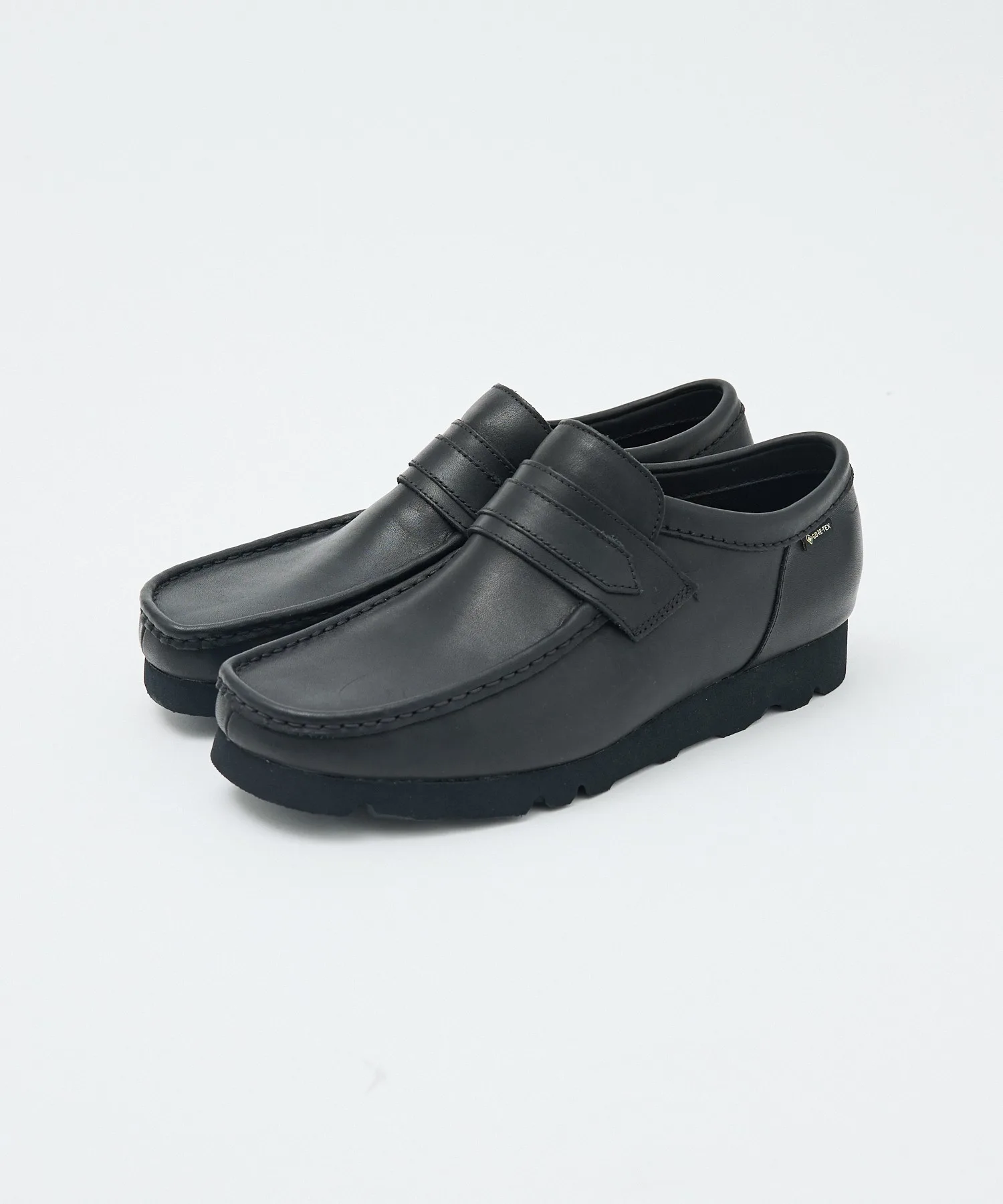 Мужские/женские лоферы Clarks Wallabee Loafer GTX чёрные — фото 3