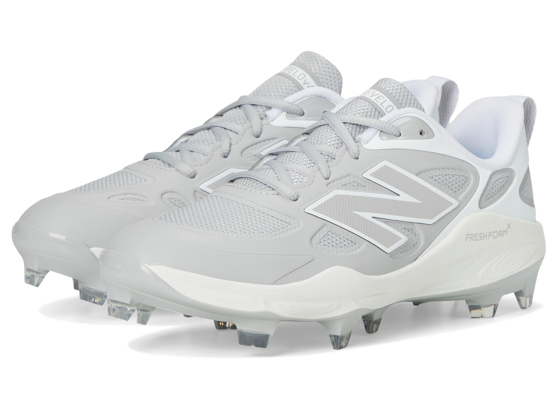 Туфли New Balance Fresh Foam Velov4 Molded Softball Cleats, цвет Raincloud/White