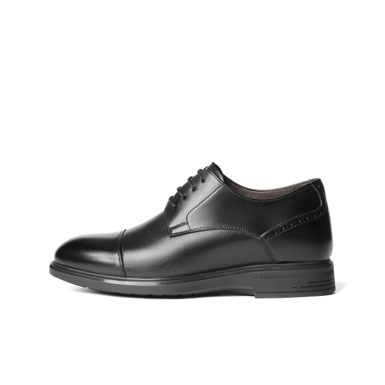 

BELLE Мужские туфли черные на скрытой платформе, цвет Black (Hidden Wedge)