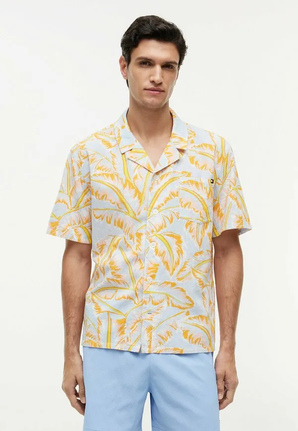 Базовая рубашка для боулинга с принтом Tommy Hilfiger, Vintage Banana Leaf Keepsake