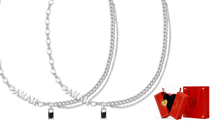 

AKAK Унисекс-кулон из сплава серебристо-белого цвета