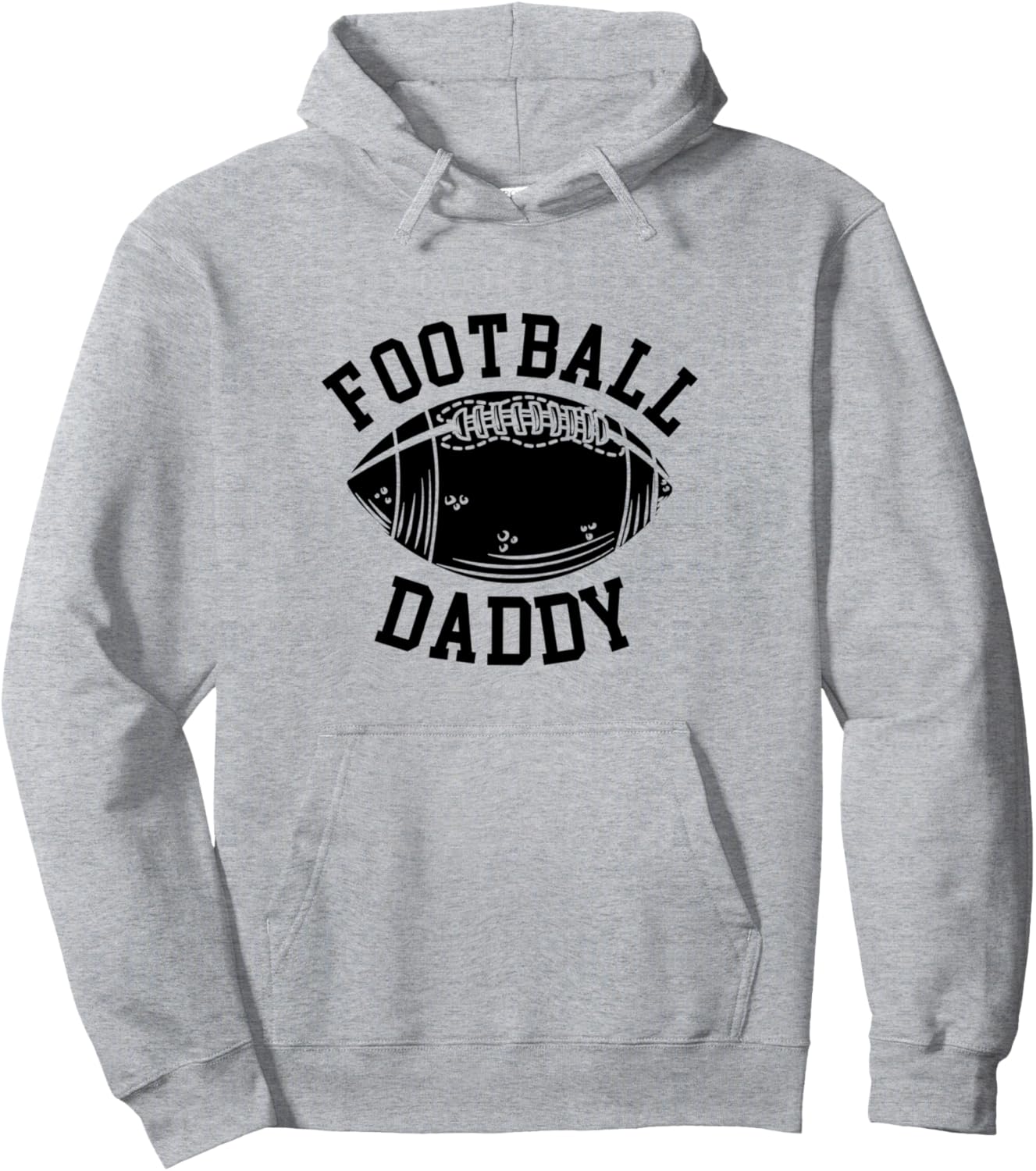 

Футбольный папа, папа американского футбола, худи American Football Player Daddy, серый