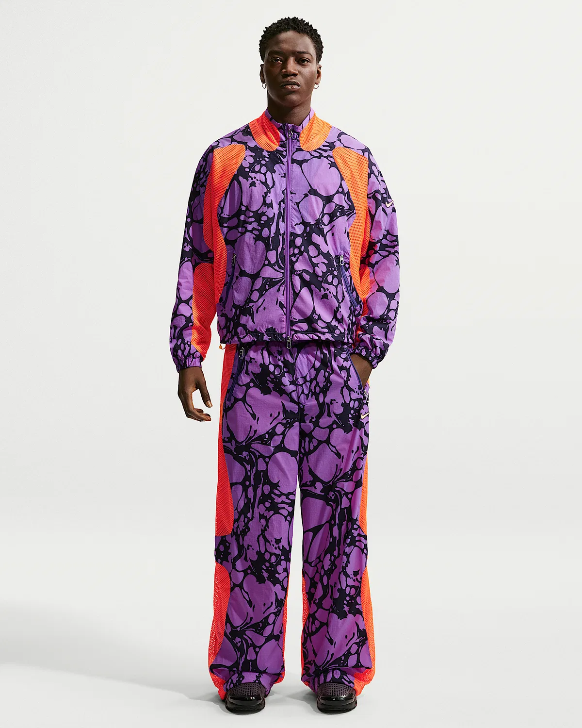 Мужские спортивные штаны Gooey Track Nike Project F.R.O.G., Bright Violet/Total Orange/Tangerine Tint