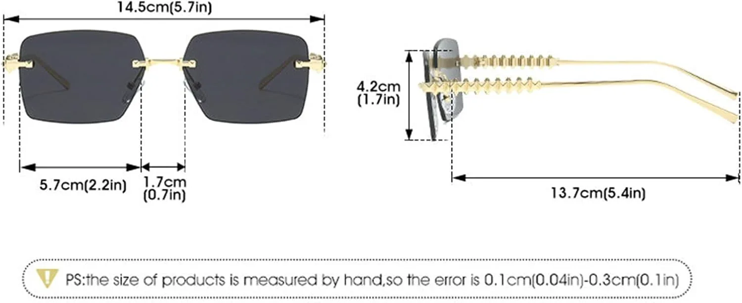 

Солнцезащитные очки без оправы прямоугольной формы для женщин и мужчин, модные, с металлическими линзами, в стиле Y2k, узкие квадратные солнцезащитные очки helena, C4