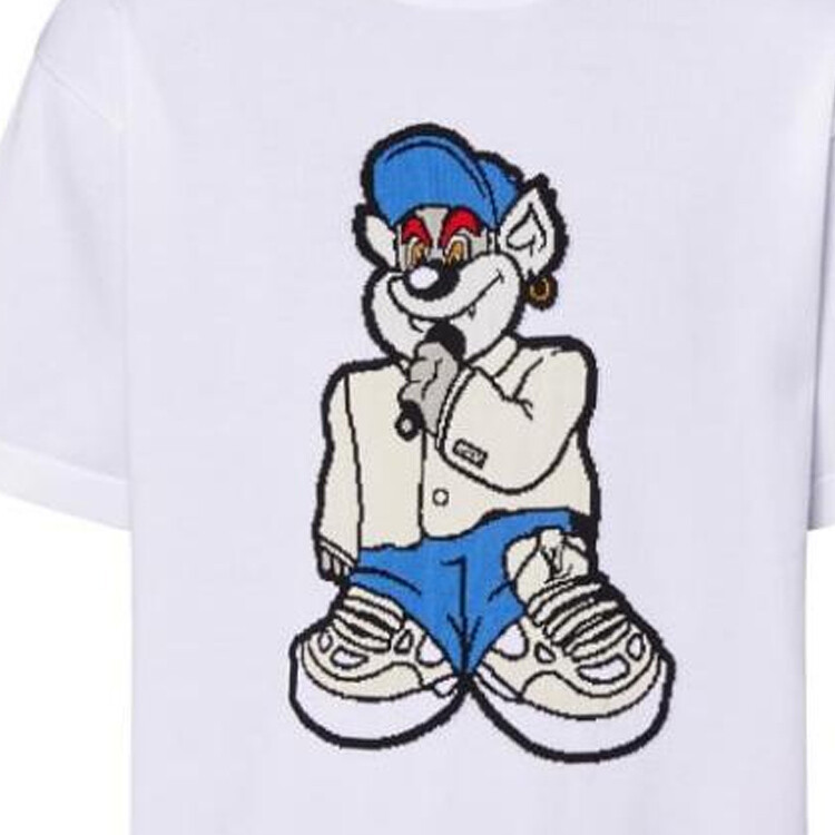 Новые квартальные продукты LV T-shirt Men Louis Vuitton, белый — фото 4