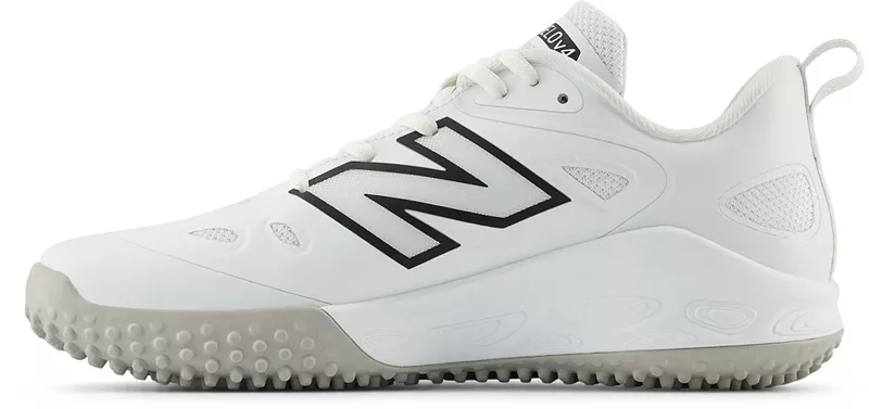 Женские кроссовки для софтбола для газона New Balance VELO v4, белый/черный — фото 3