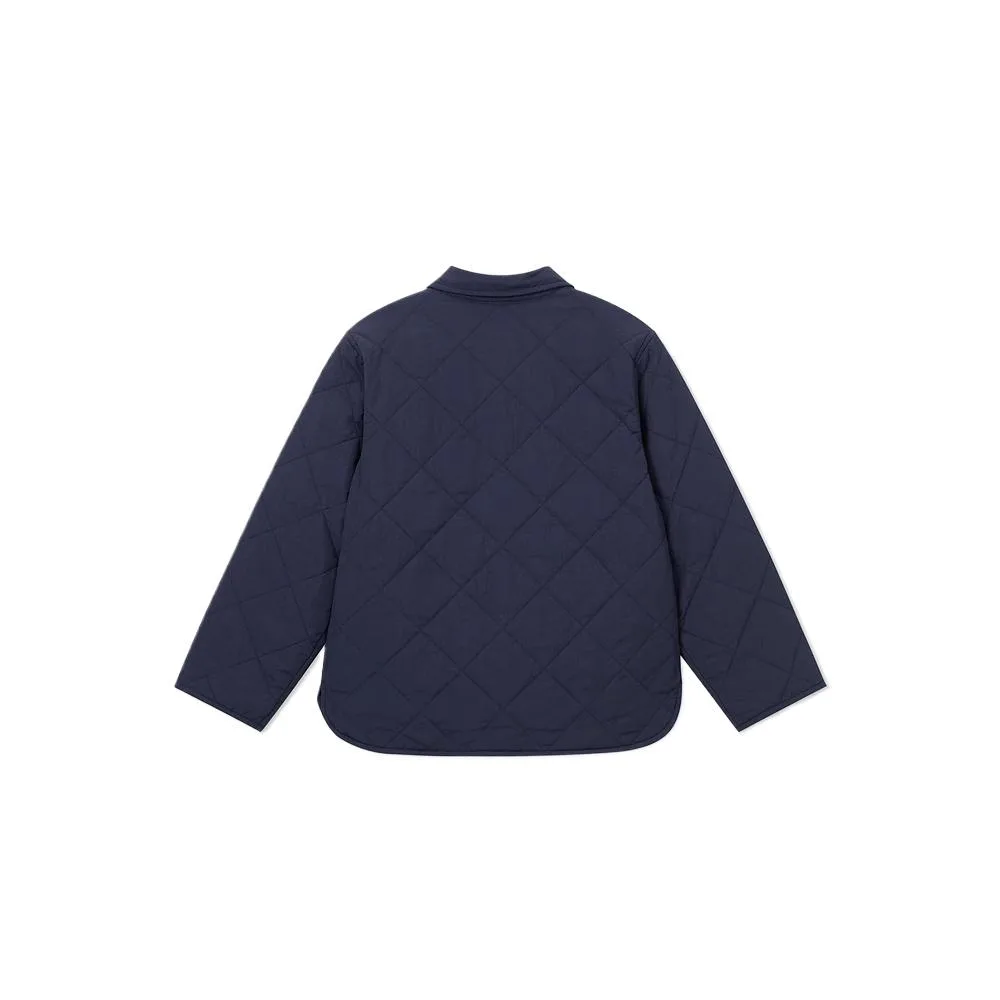LACOSTE Утепленная куртка navy blue для детей 3-7 лет — фото 3