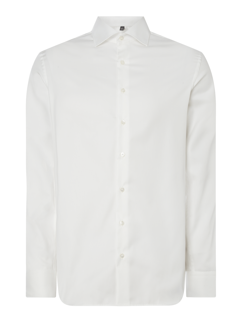 

Рубашка делового покроя Regular Fit из материала Uni Solid ETERNA, экрю