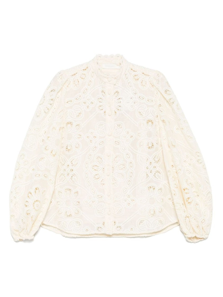 

Блузка Rhiannon с вышивкой Zimmermann, Neutrals