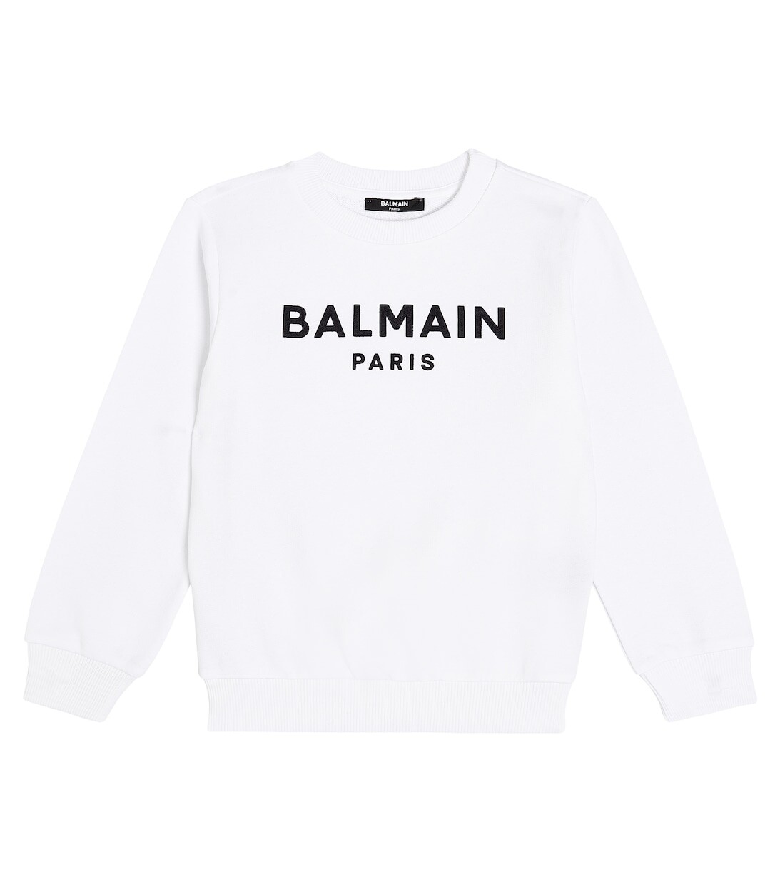 

Толстовка из хлопкового джерси с логотипом Balmain, белый
