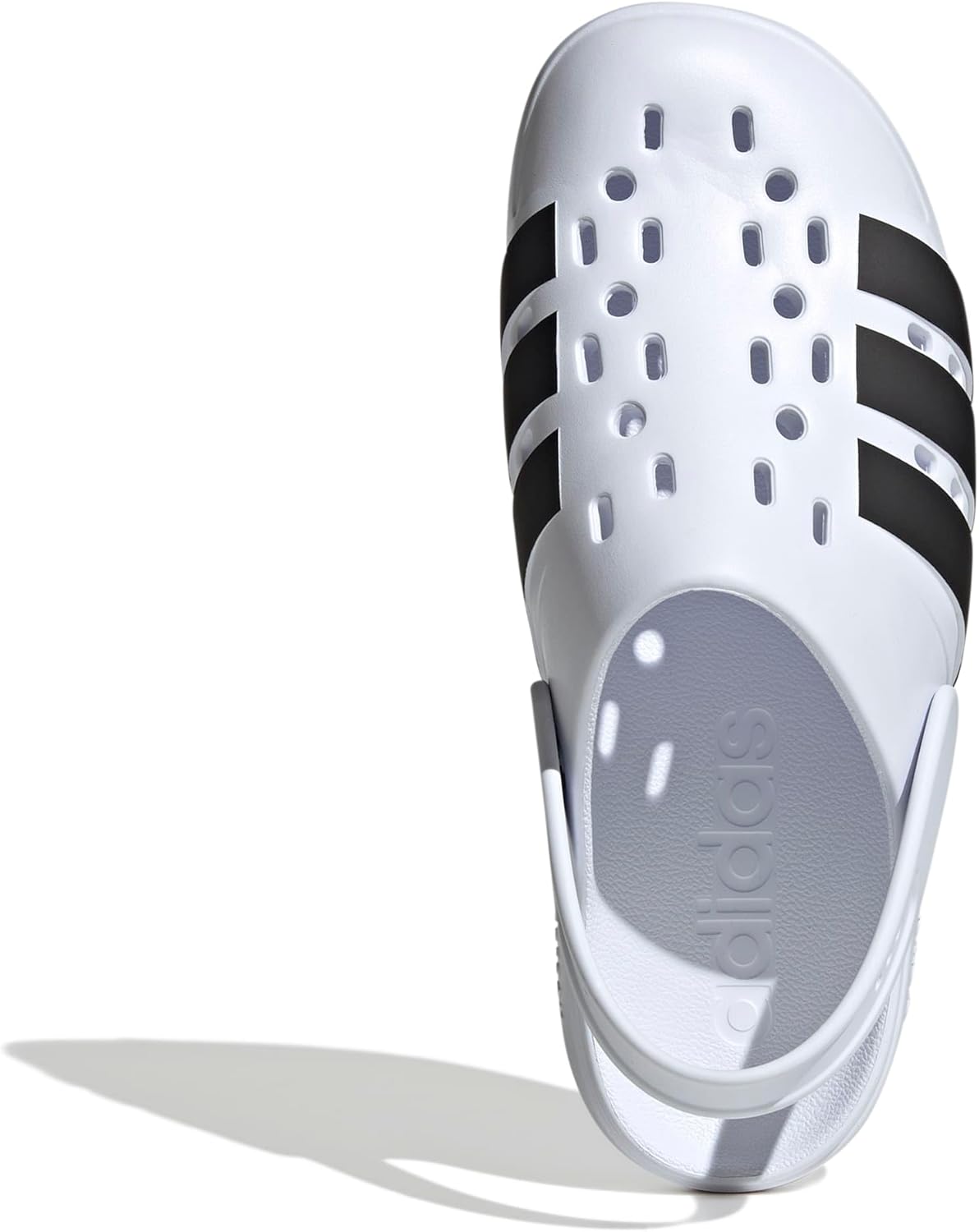 Сабо adidas Adilette Clog 2.0 для взрослых унисекс, белый/черный — фото 2