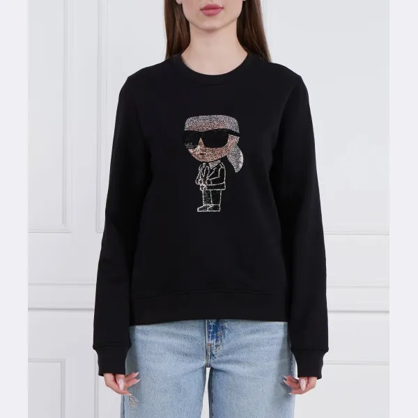 

Толстовка Ikonik 2.0 стандартного кроя Karl Lagerfeld, черный
