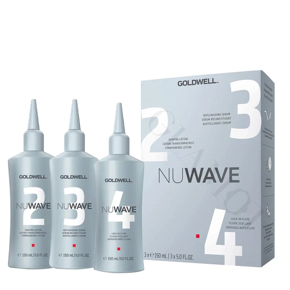 Набор для полуперманентной завивки волос «Nuwave 2/3/4» от Goldwell, 3 x 150 мл Goldwell
