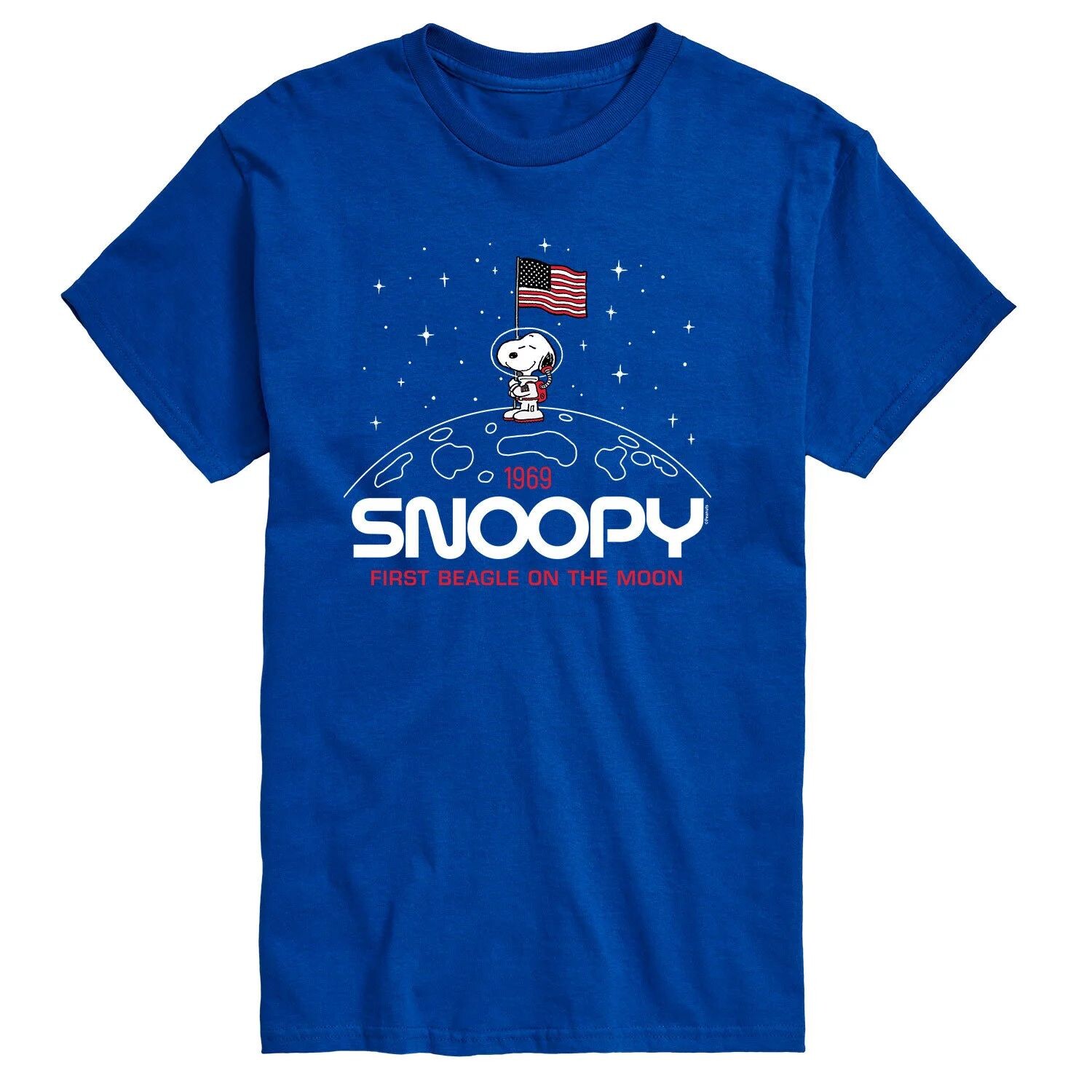 

Мужская футболка Peanuts Snoopy Flag Moon Tee Licensed Character