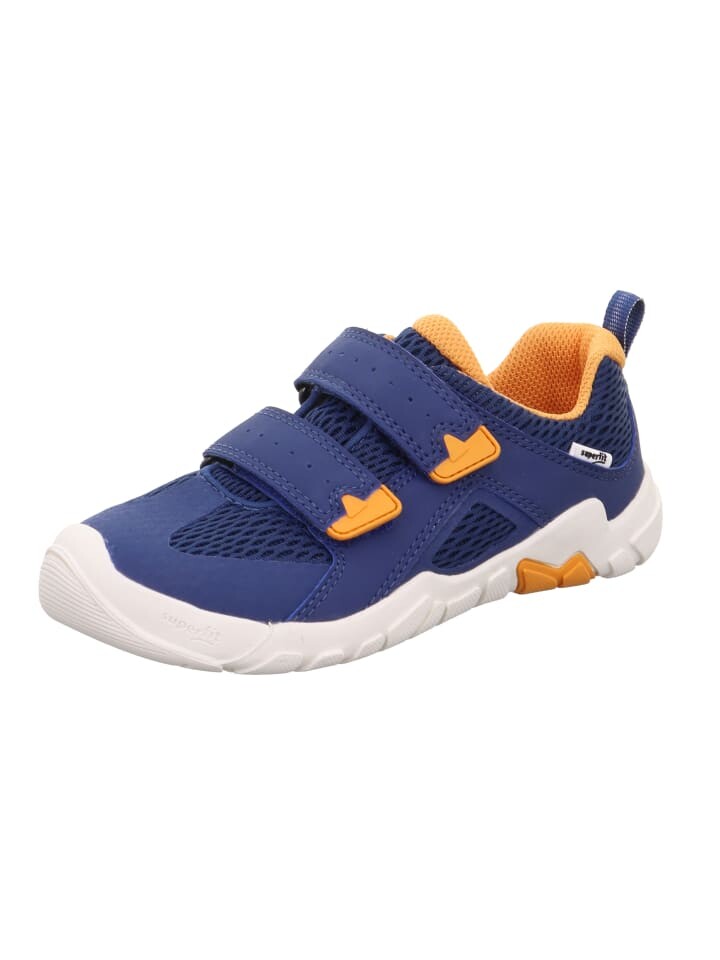 

Кроссовки на шнуровке superfit, цвет blau/orange