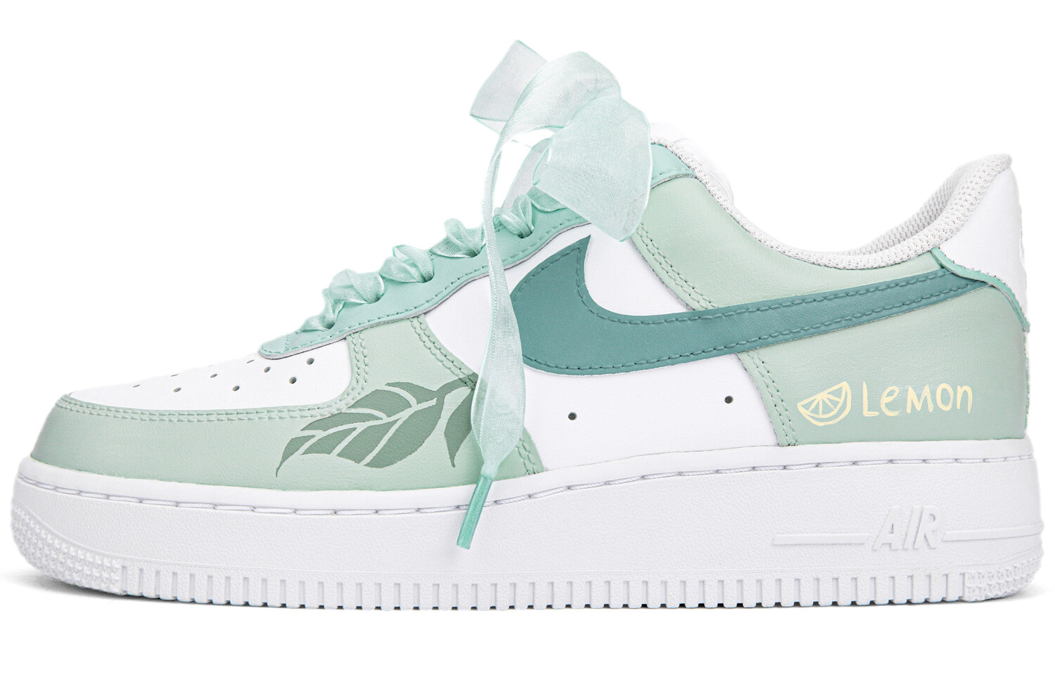 

Кроссовки Nike Air Force 1 Skateboard Shoes Women's Low-Top White/Green