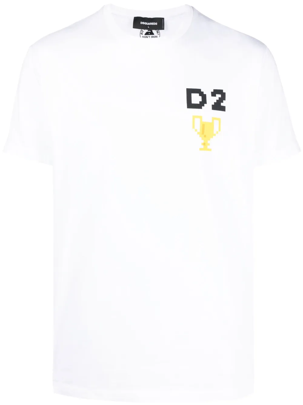 

Футболка с короткими рукавами и принтом DSQUARED2, белый