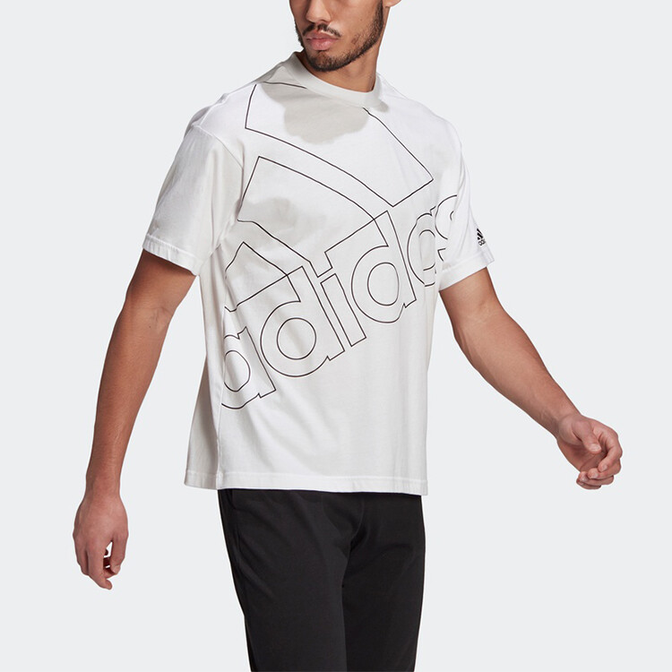 Футболка U Favs Q1 мужская белая Adidas Originals, белый — фото 4
