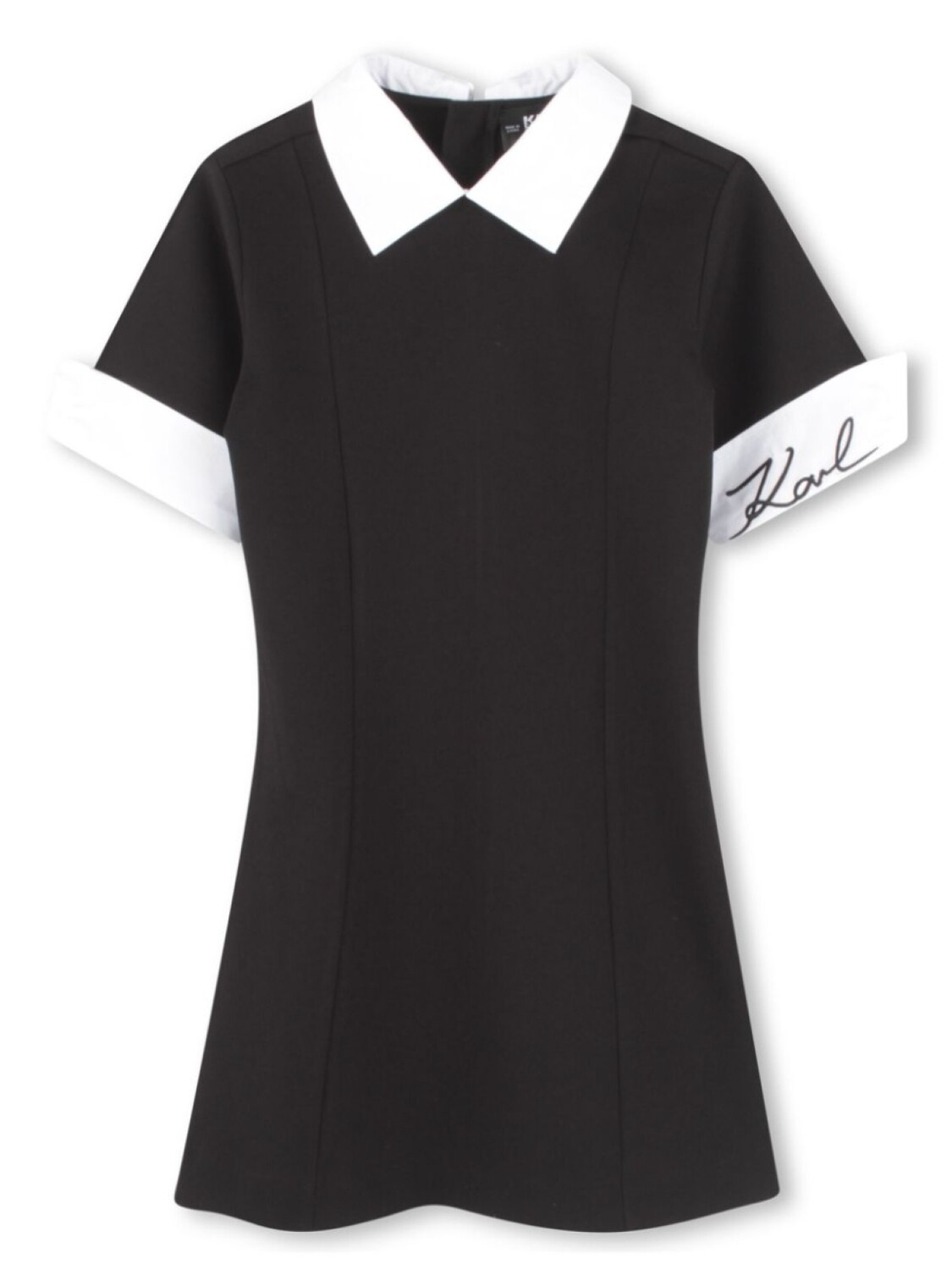 

Платье с вышитым логотипом Karl Lagerfeld Kids, черный