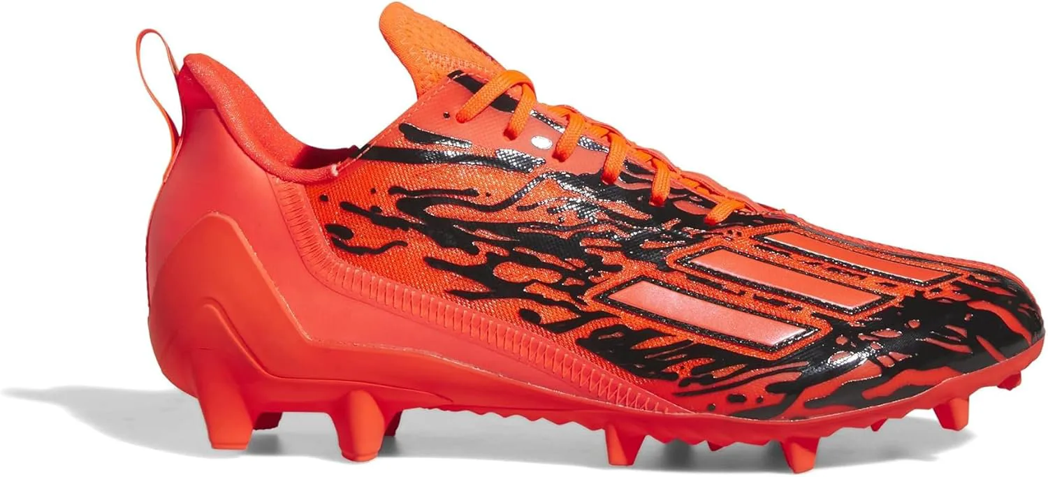 Футбольные бутсы Adidas Adizero для мужчин, красный/черный — фото 4