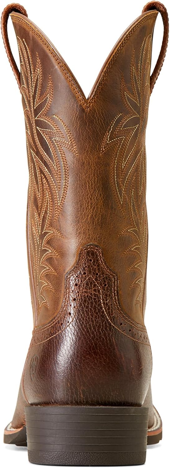 Мужские западные ковбойские сапоги Ariat Sport с широким квадратным носком, коричневый — фото 4