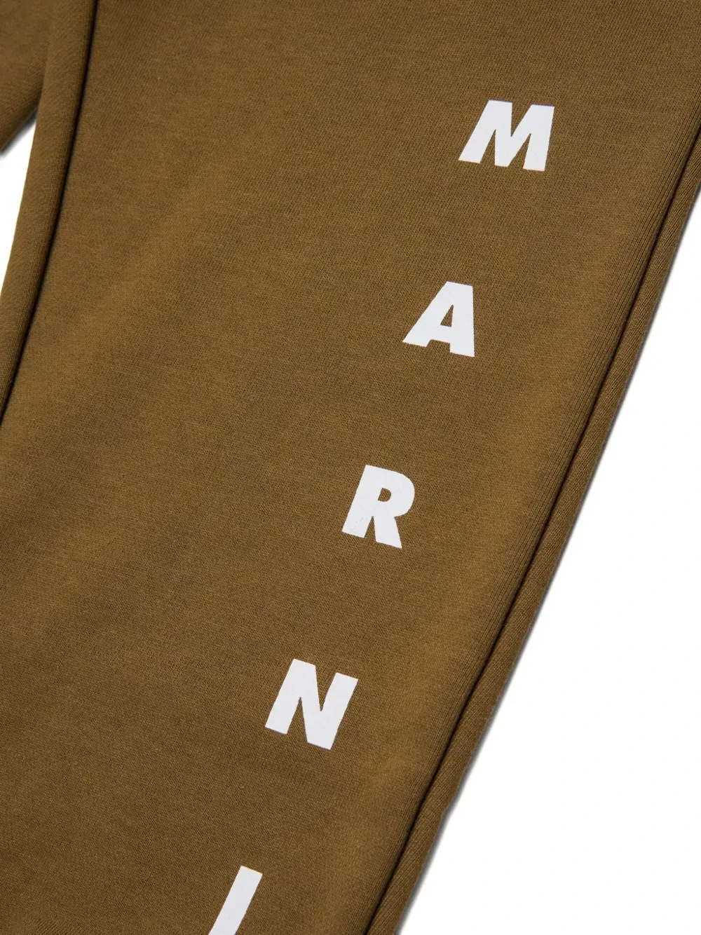 Брюки от спортивного костюма с логотипом Marni Kids, коричневый — фото 4