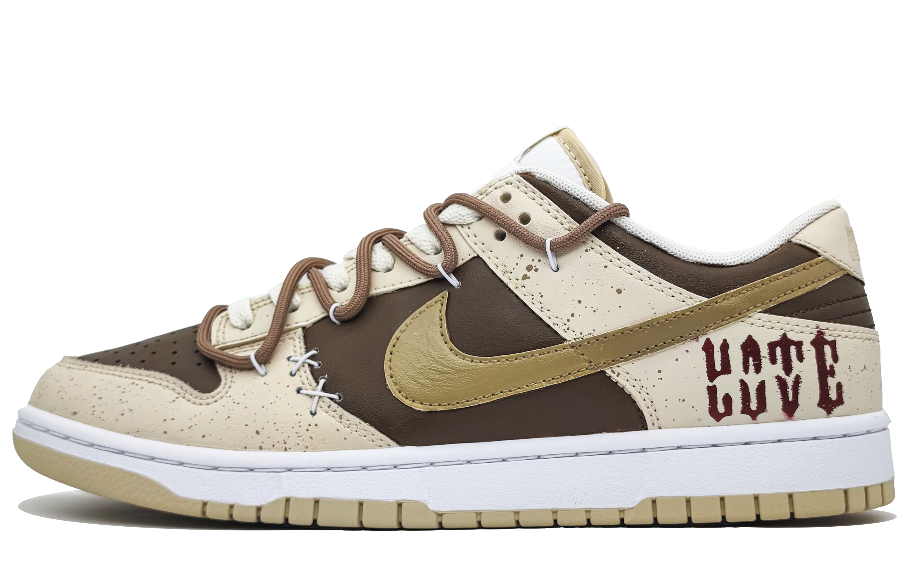 

Nike Кроссовки для скейтбординга Dunk Anti-Slip, износостойкие, мужские, цвет хаки-коричневый