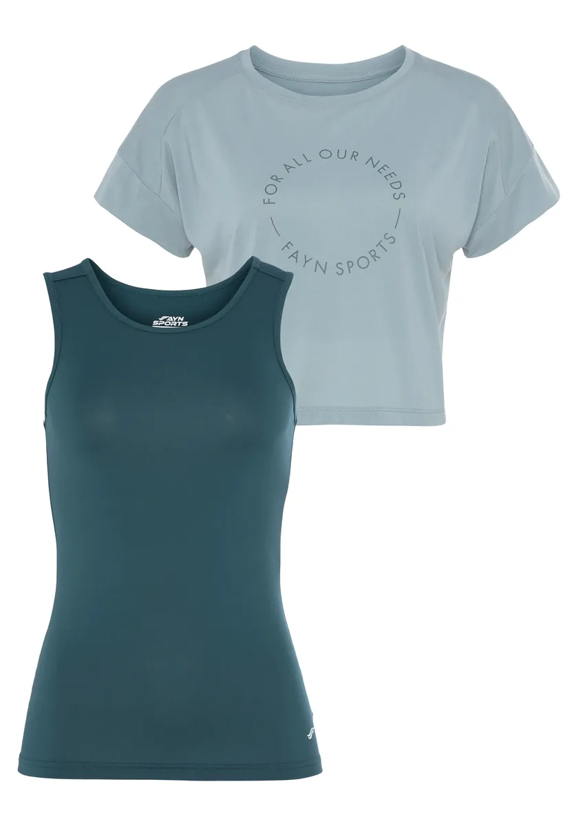 

Функциональная рубашка FAYN SPORTS "Cropped Top", цвет Eisblau-Petrol