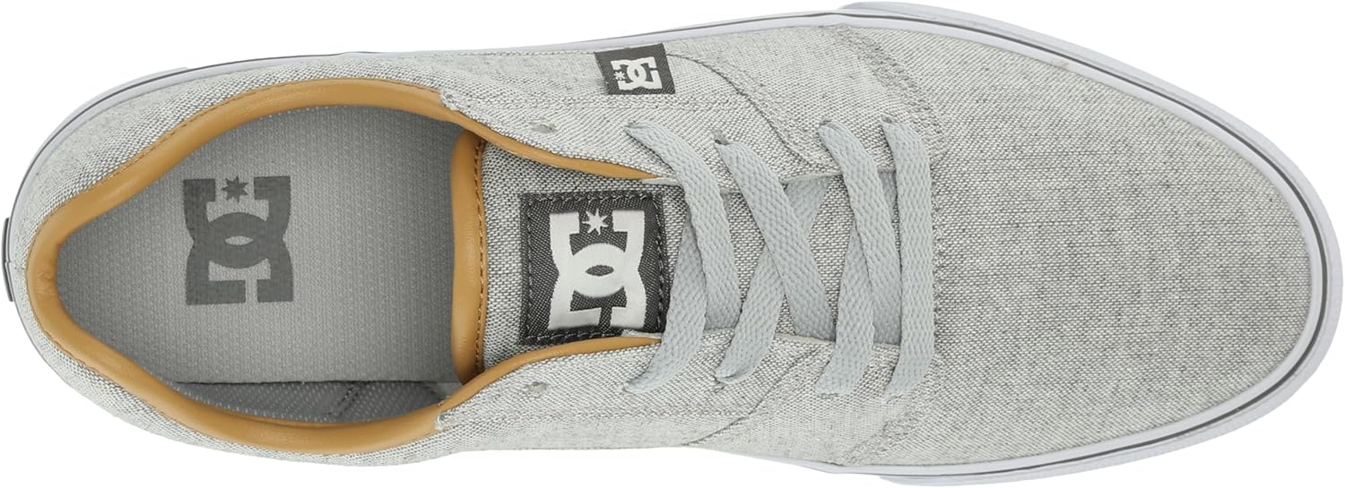 Мужские кроссовки для скейтборда DC Shoes Tonik Tx, серый/хаки/светло-серый — фото 4