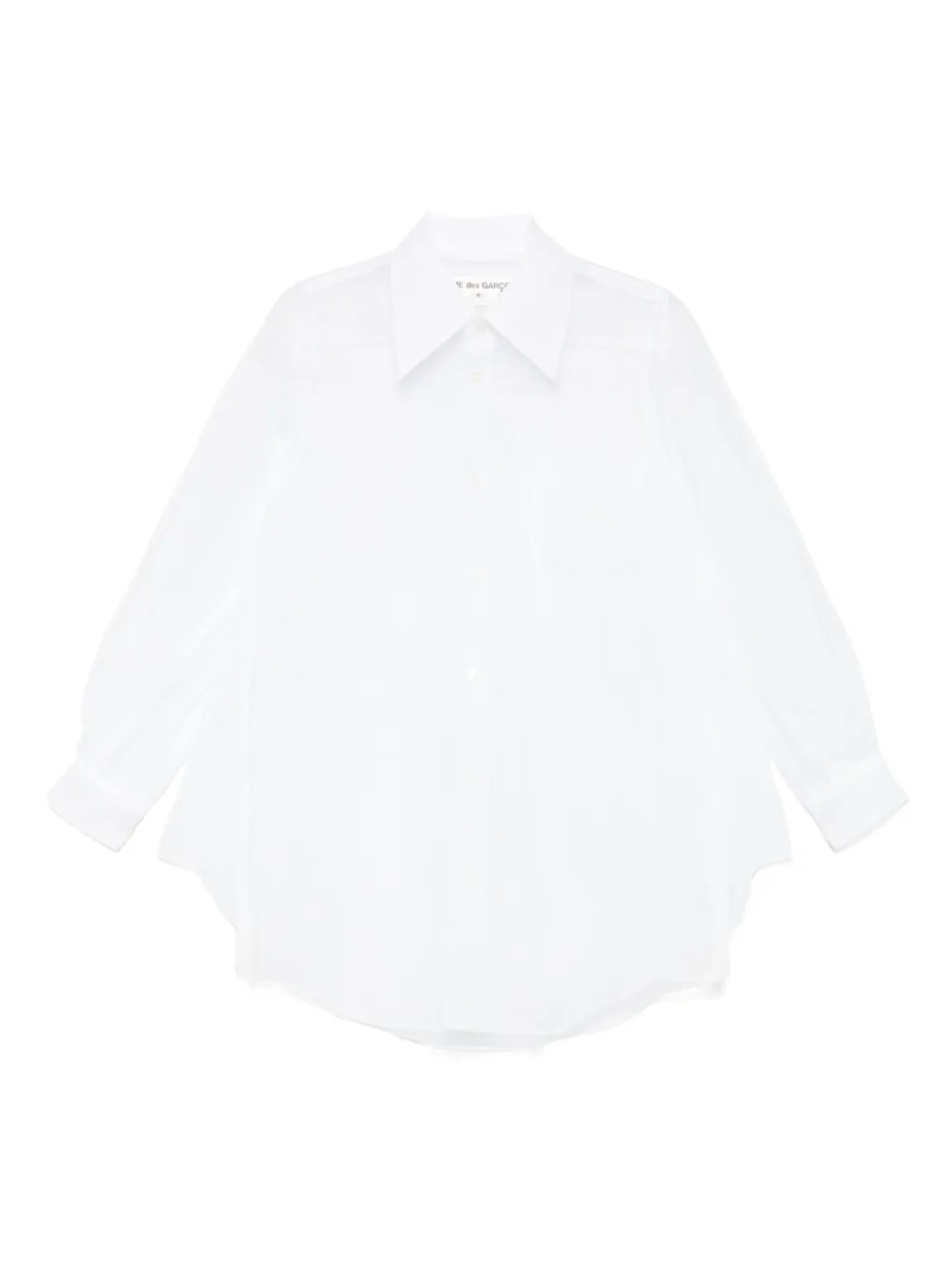 

Прозрачная рубашка Comme Des Garçons, белый