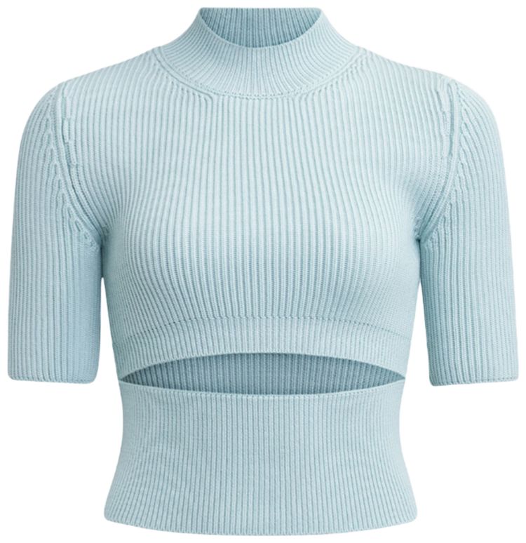 

Укороченный топ Alaïa с разрезом, зеленый