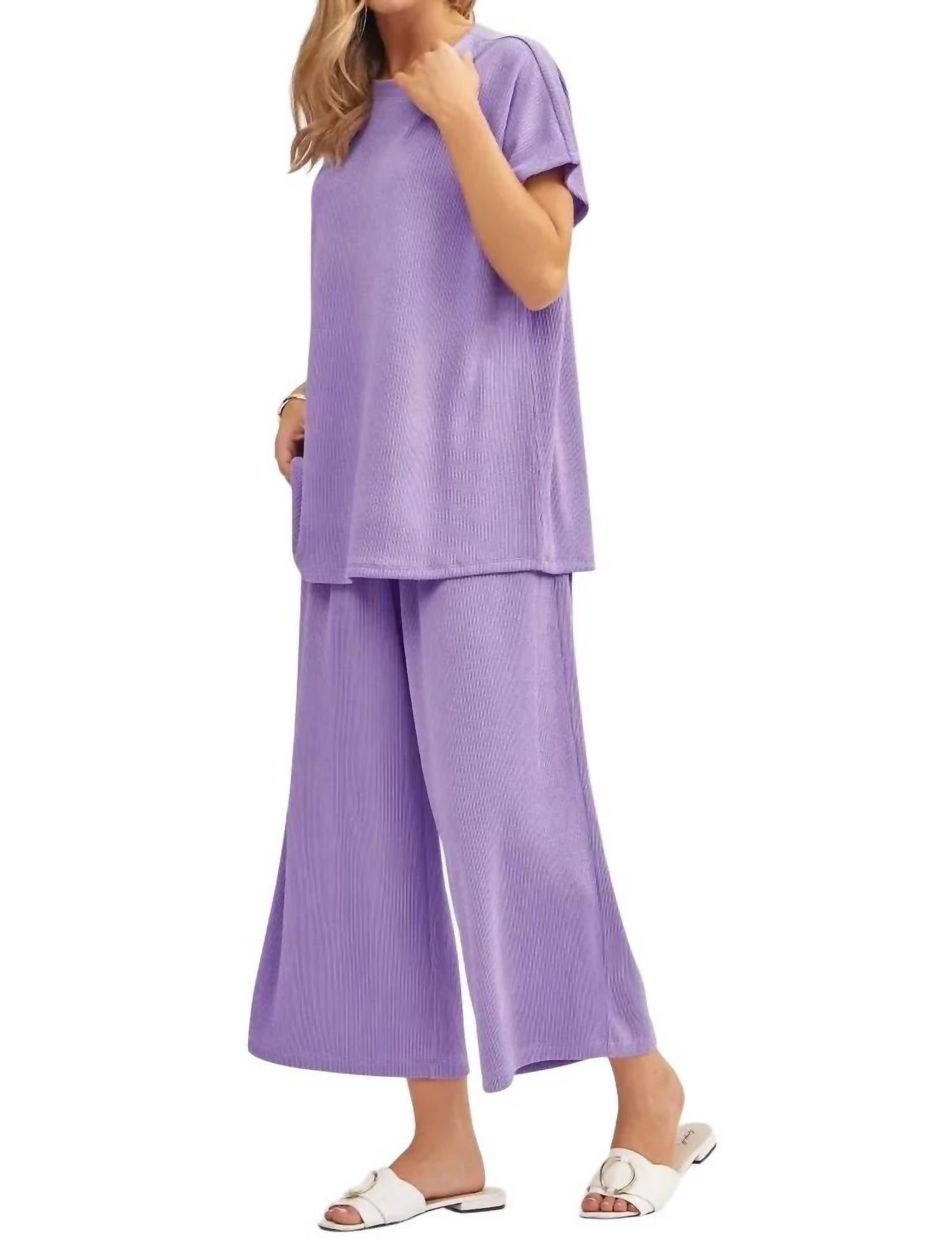 

Dear Scarlett Дорожный набор Palm Beach в сиреневом цвете