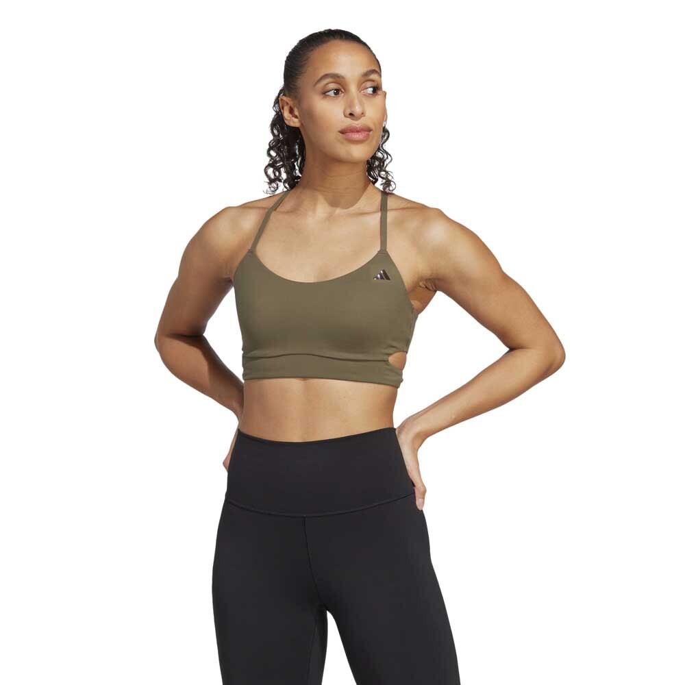 

Спортивный топ adidas Yoga St Ls Ll, зеленый