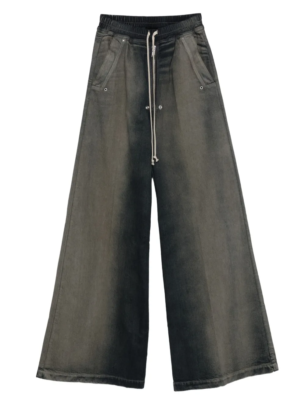 

Брюки широкого кроя с завязками на шнурке Rick Owens DRKSHDW, синий