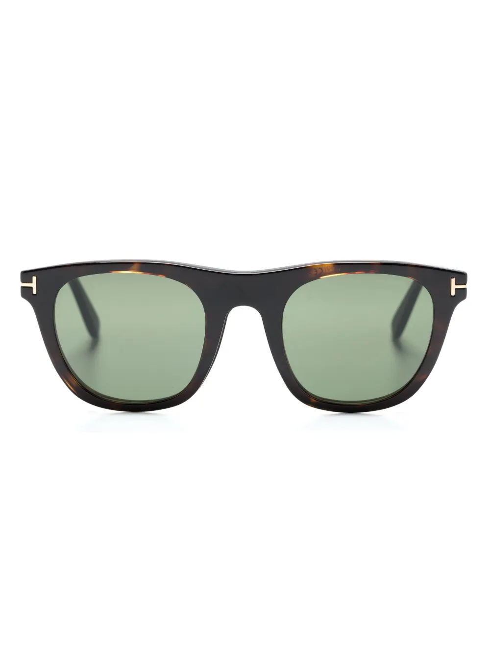 

Очки в сменной оправе черепаховой расцветки TOM FORD Eyewear, коричневый