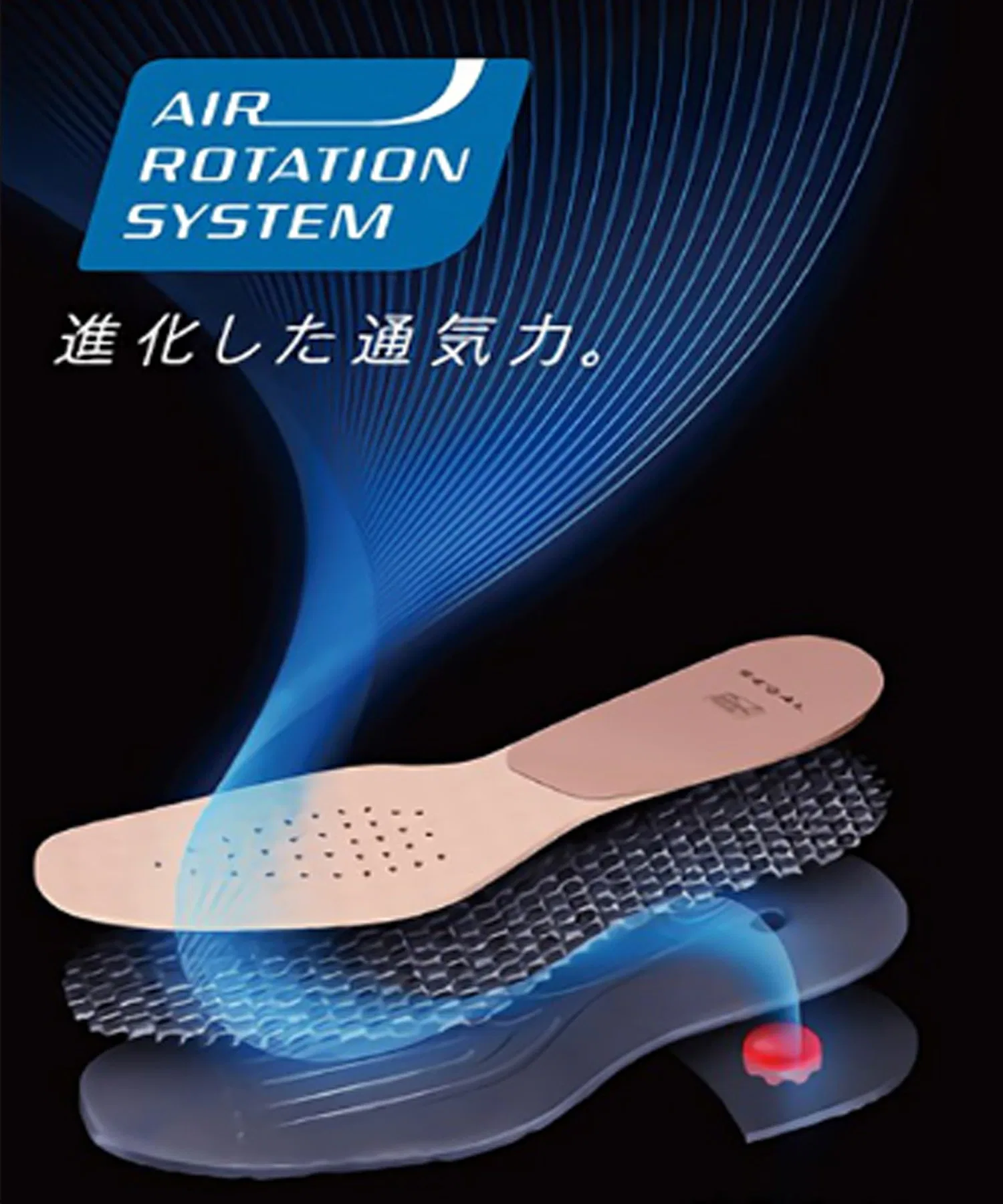 Мужские кожаные лоферы REGAL с системой Air Rotation чёрные — фото 4