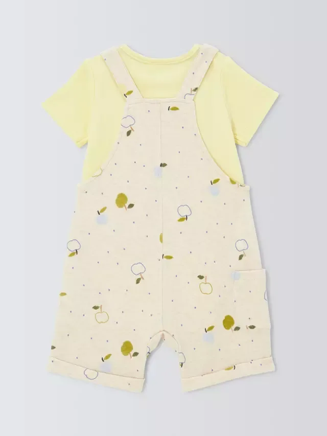 Детский комплект из шортиков и боди с фруктовым рисунком, белый John Lewis — фото 2