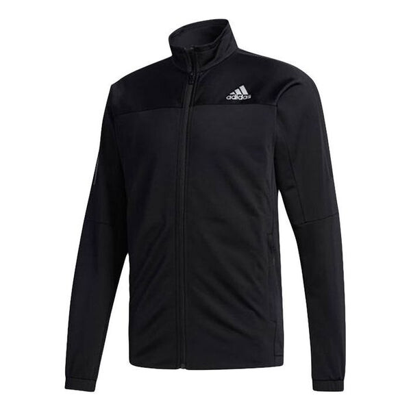 

Куртка adidas 3s Knit Jkt Tennis Sports Stand Collar Jacket Black, черный